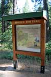 Kiosk on Arnold Rim Trail, White Pines Lake, CA